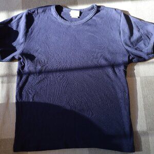 Vintage L.L. Bean Navy Ribbed Tee Size L